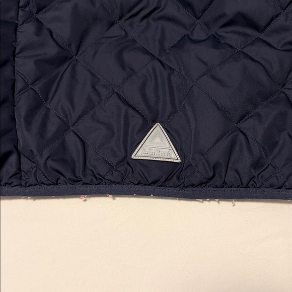 L.L. Bean Kids Navy Quilted Hooded Jacket - Picture 7 of 9
